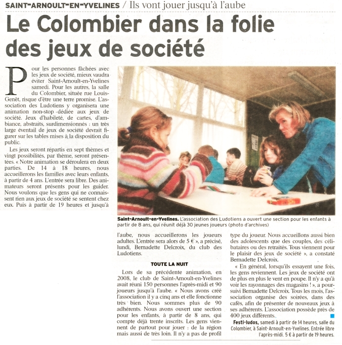 Le Colombier dans la folie des jeux de société